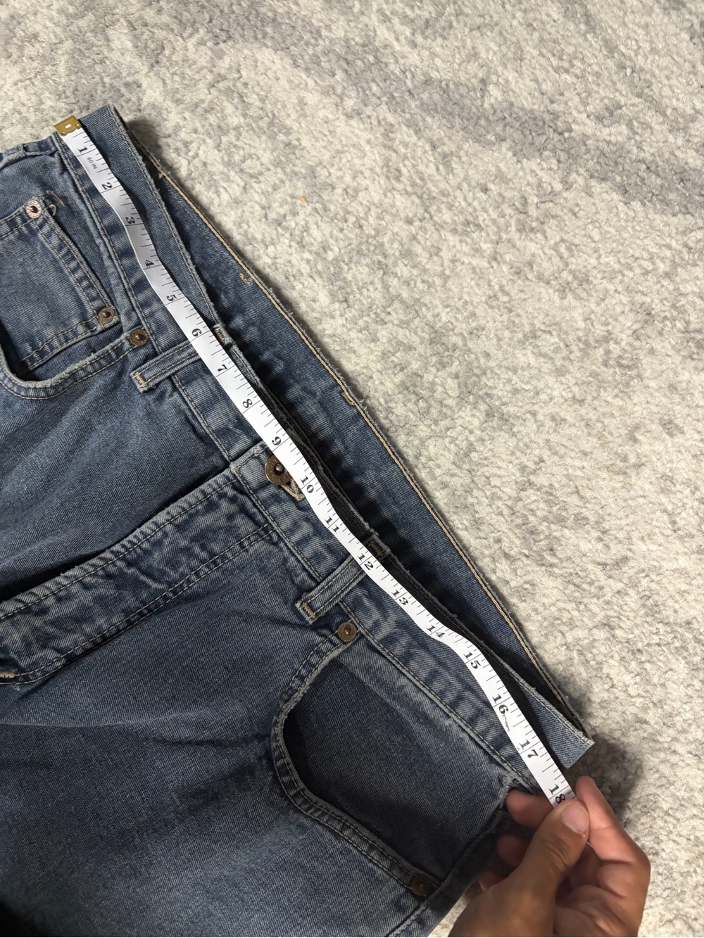 Vintage Bullet Blue Jeans Men’s 36 Baggy Straight Leg Y2K Denim 90s - Picture 5 of 12